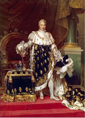 unknow artist Portrait of the King Charles X of France in his coronation robes oil painting image